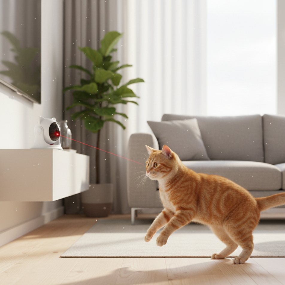 Jouet laser automatique pour chat P32