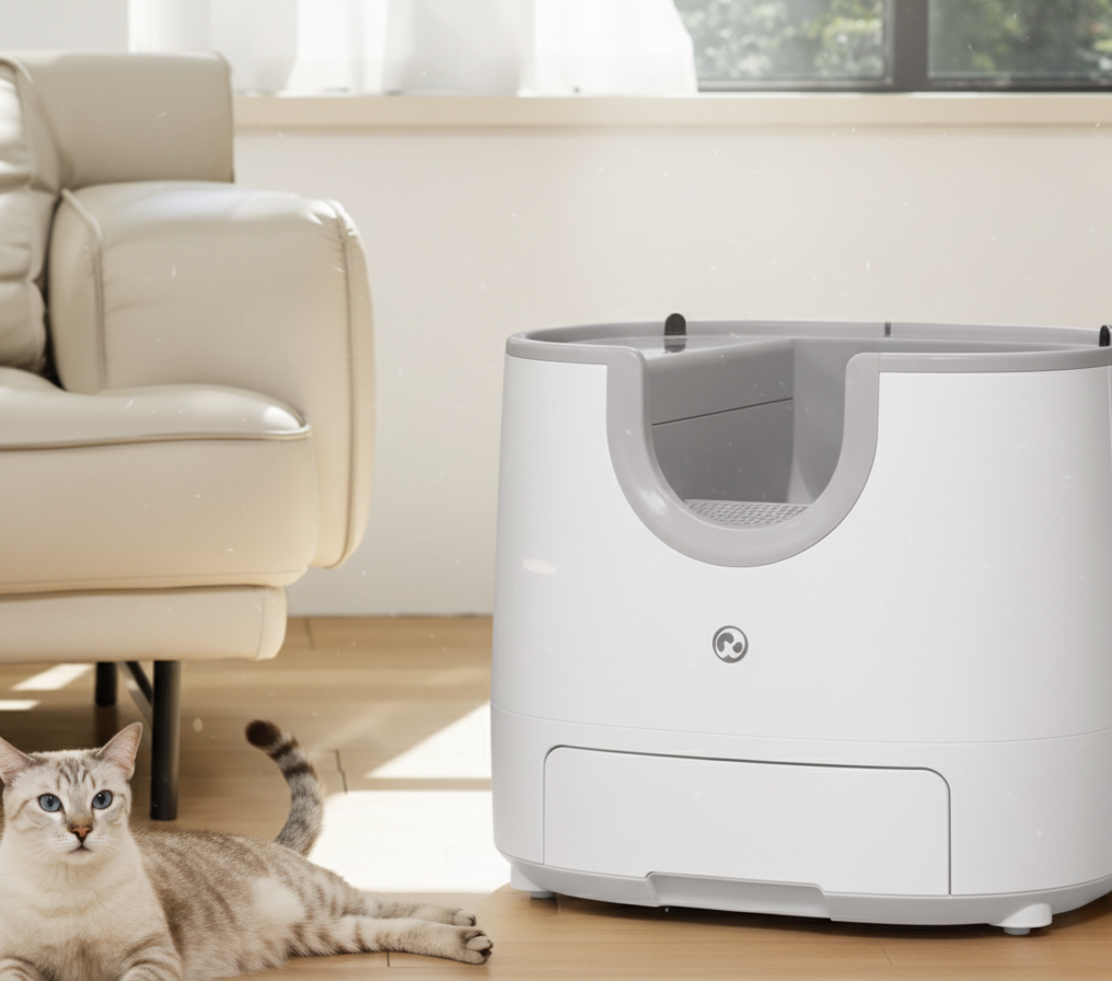 Litière autonettoyante pour chat