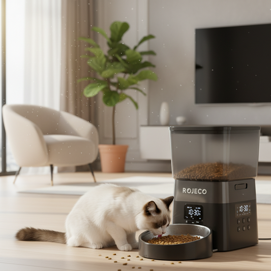 Distributeur automatique de croquettes pour chat ROJECO
