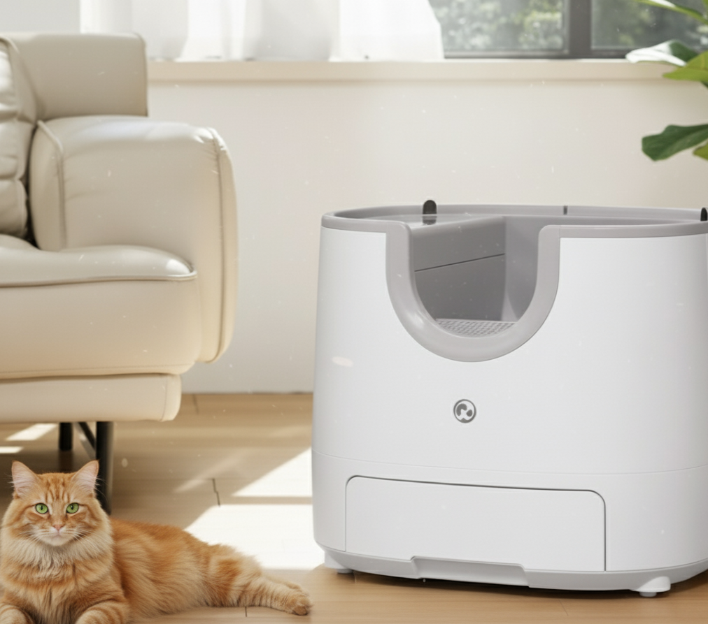 Litière autonettoyante pour chat
