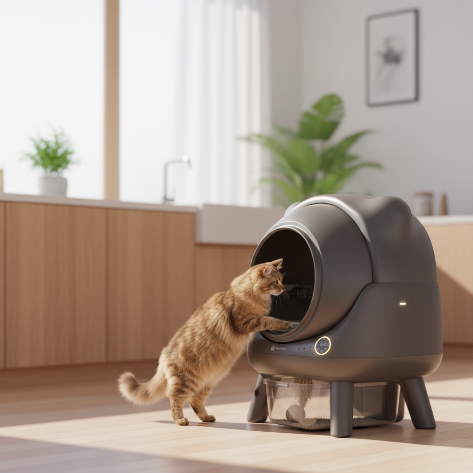 Litière autonettoyante pour chat