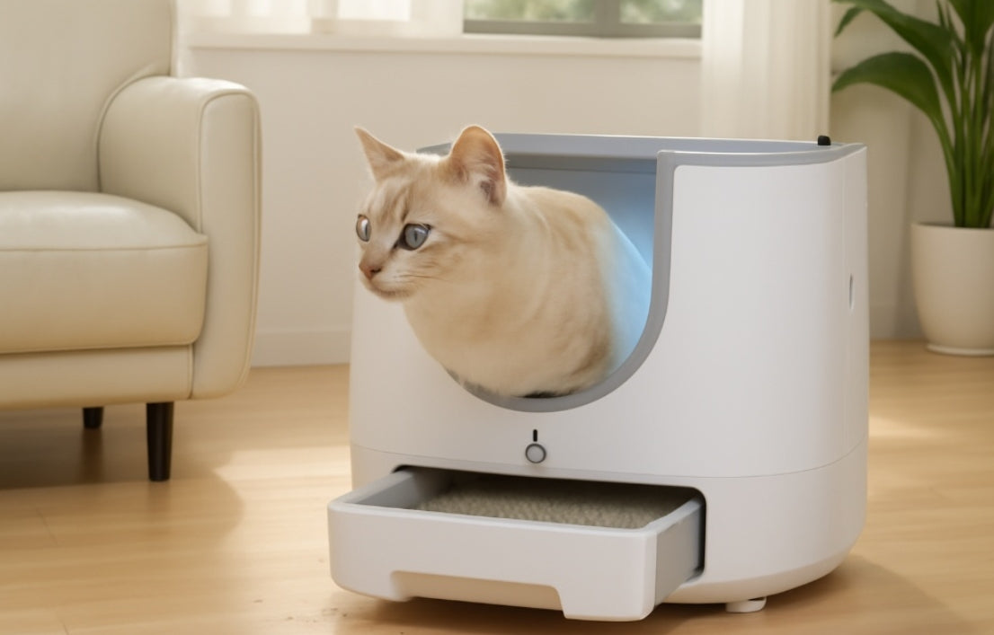 Litière autonettoyante pour chat