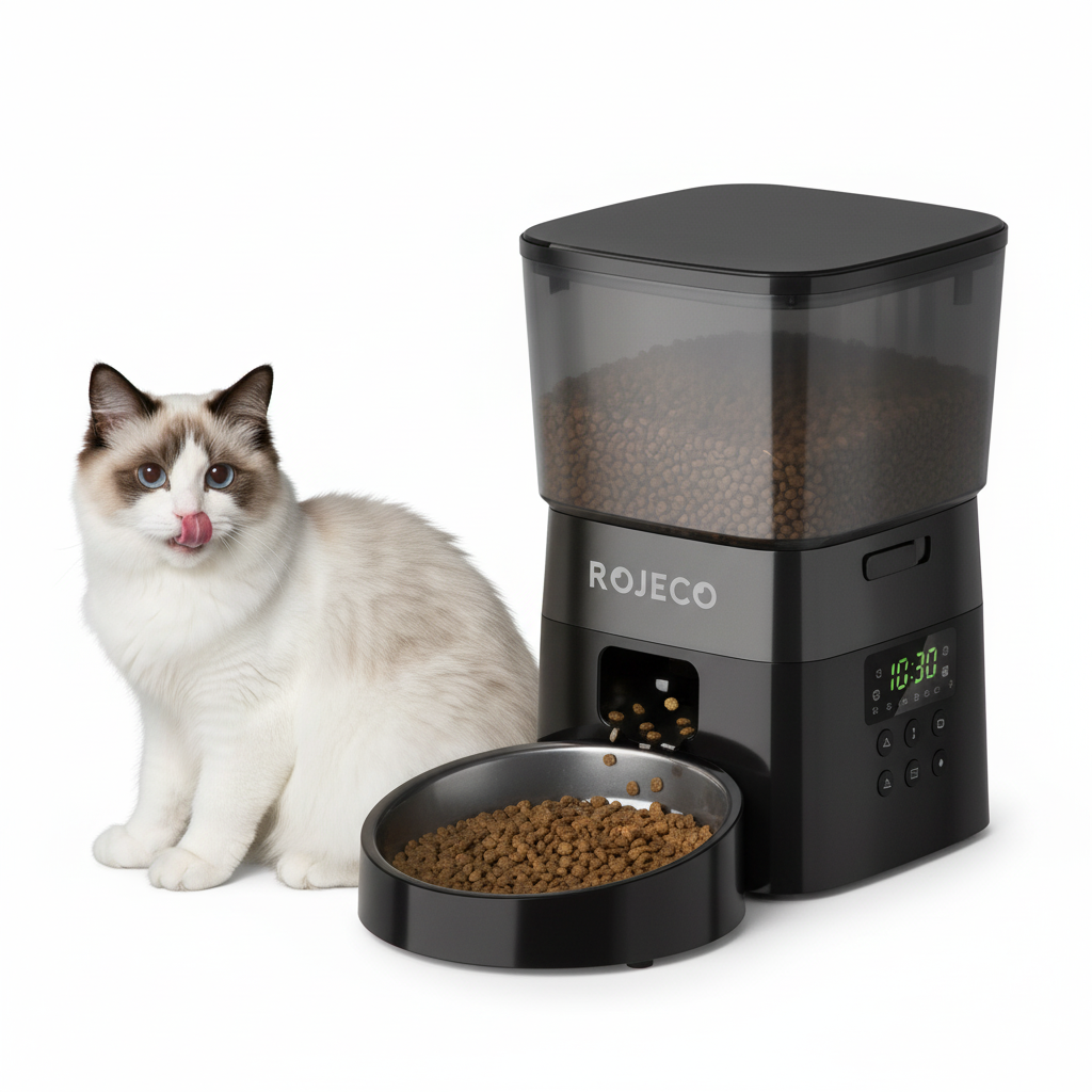 Distributeur automatique de croquettes pour chat ROJECO