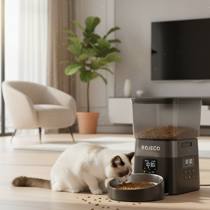 Distributeur automatique de croquettes pour chat ROJECO